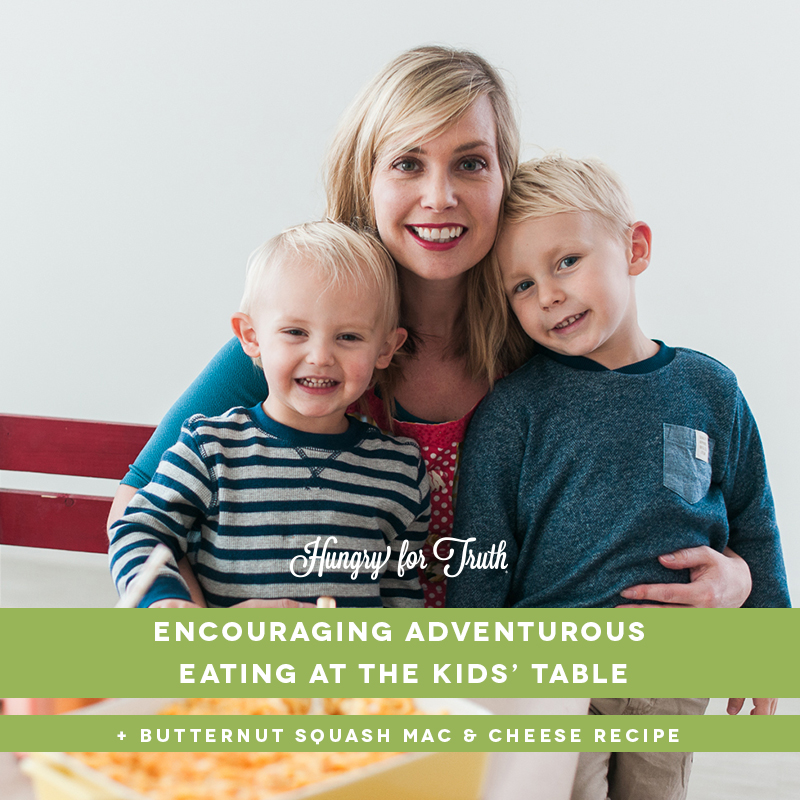 hungry for truth south dakota agriculture farming organic conventional gmo non gmo production practices farming family picky kids picky eaters how to satisfy picky eaters thanksgiving kids table Andrea Boerigter the speech mom butternut spaghetti squash mac and cheese