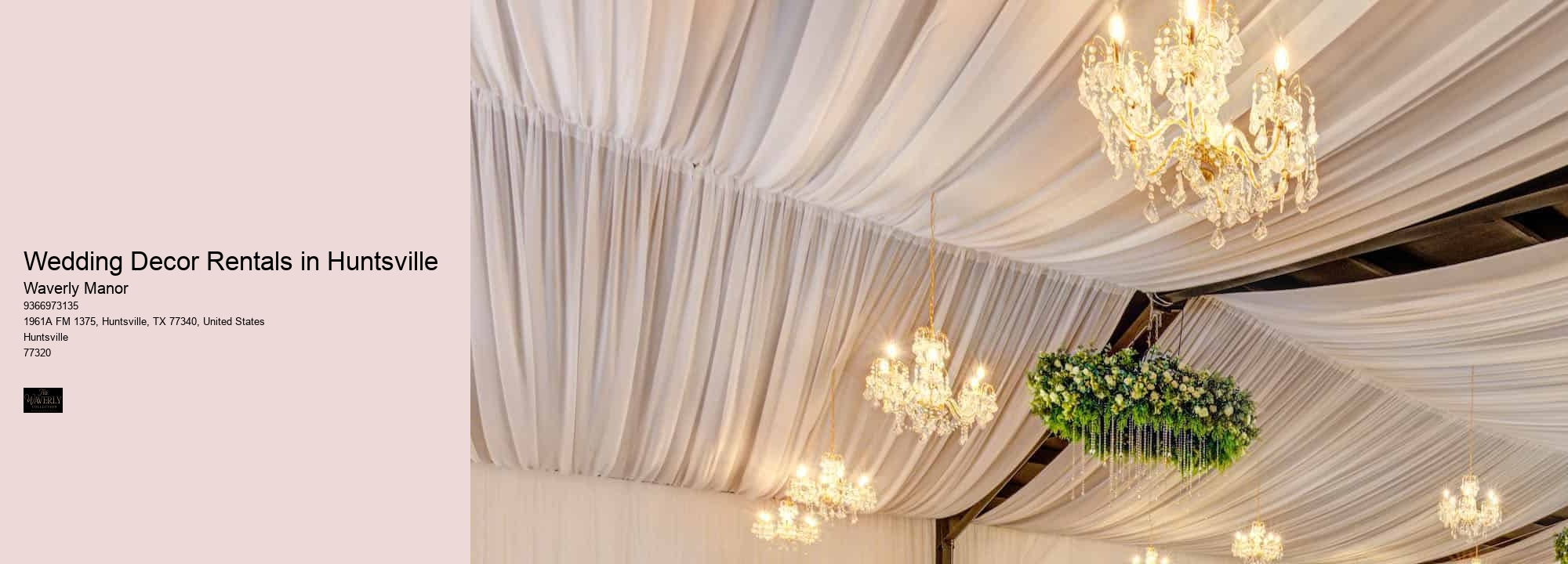 Wedding Decor Rentals in Huntsville