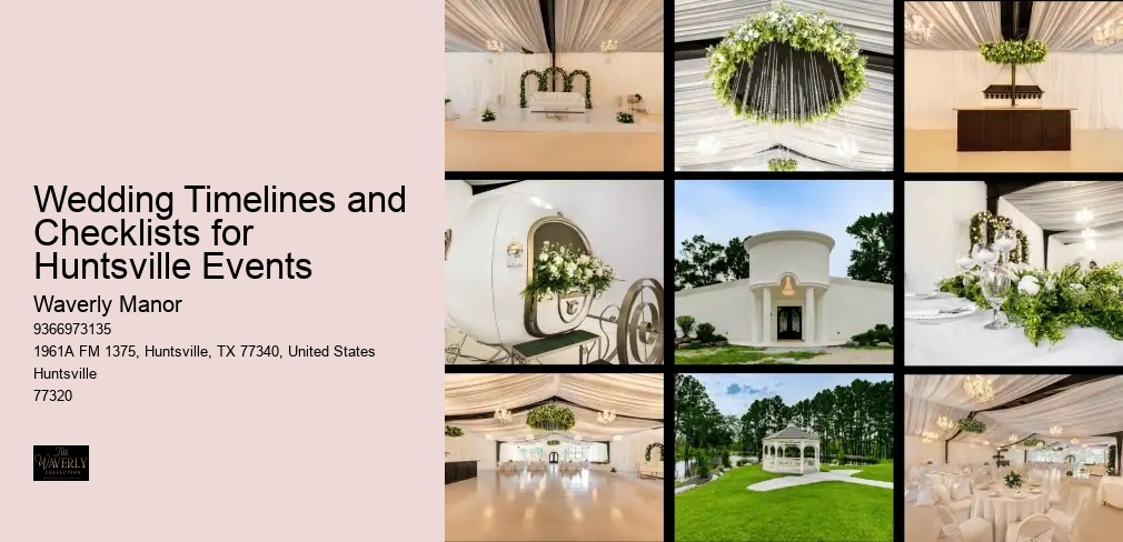 Wedding Timelines and Checklists for Huntsville Events