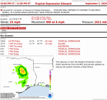 Tropical Depression Edouard