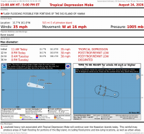 Tropical Depression Moke