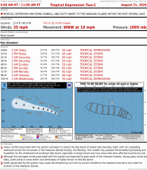 Tropical Depression Two-C