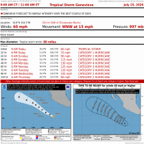 Tropical Storm Genevieve