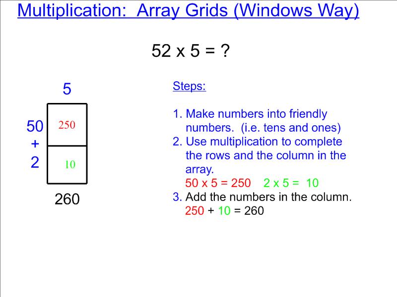 2 Digit x 2 Digit Multiplication – Array (Window Method) | Mrs. LeBlanc ...