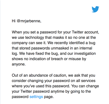 This is an image from the password reset notice from Twitter. It is decorative.