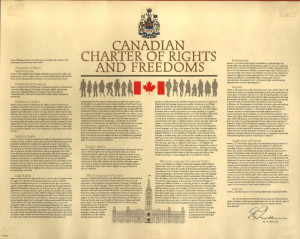 Canadian Charter of Rights and Freedoms. 1982. April 16, 2012. Online Image. Downloaded on 4/12/15