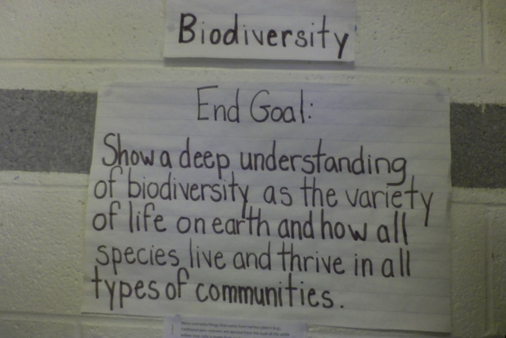 Biodiversity - Overall Learning Goal