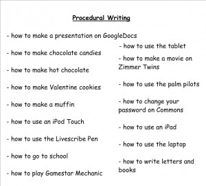 ideas for procedural and story writing_1