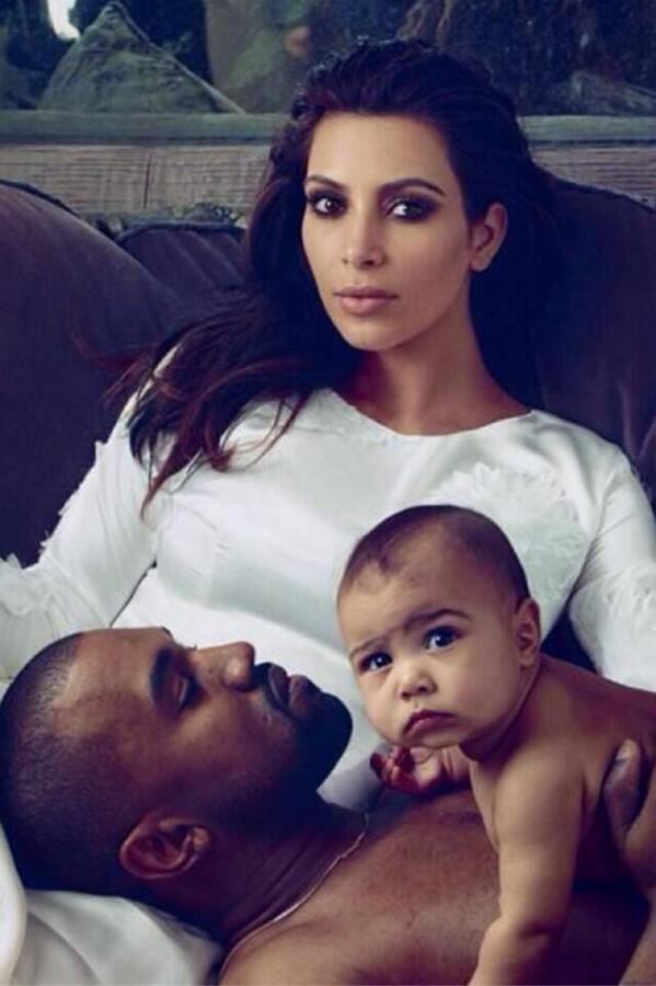 More Images From Kanye West Kim Kardashian North West S Vogue