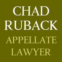 Chad Ruback, Appellate Lawyer