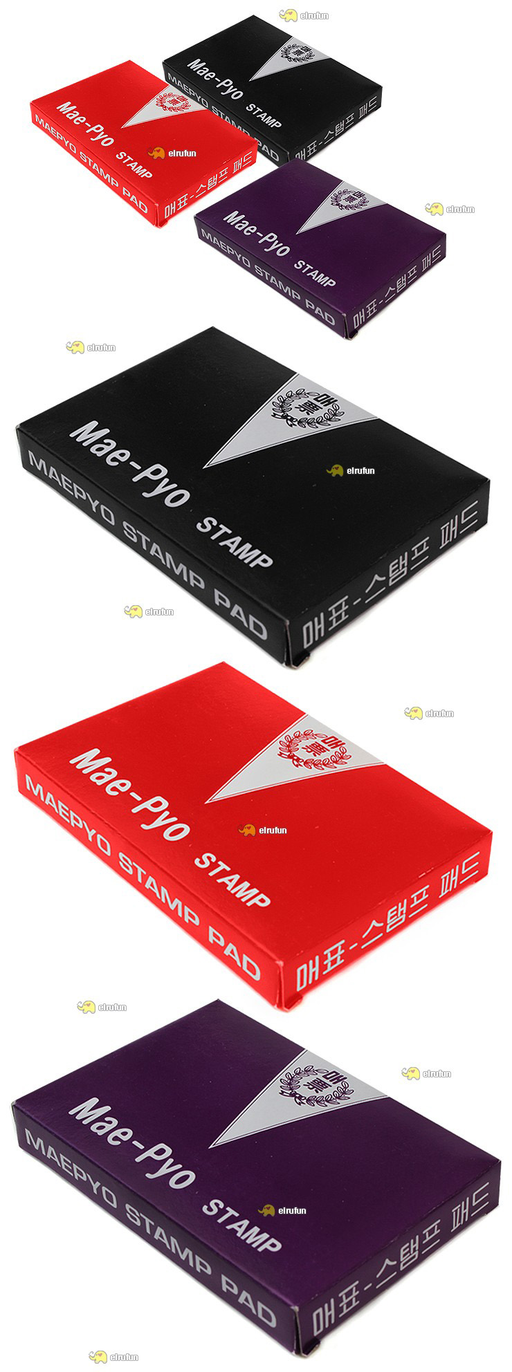 Ink Pad Black / Red / Violet Permanent Ink Stamp Pad