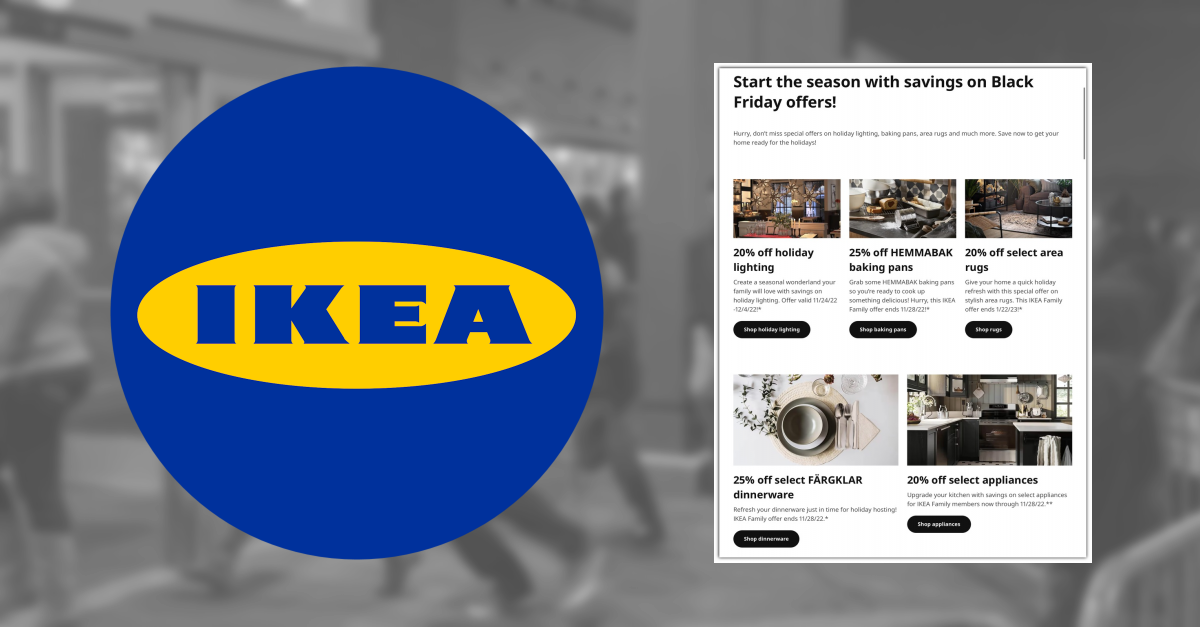 IKEA Black Friday Ad Scan for 2022 Black Friday GottaDEAL
