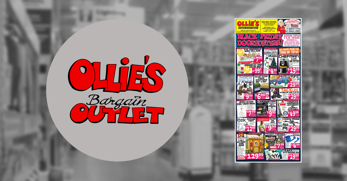 Ollie's Outlet Black Friday Ad Scan for 2022 Black Friday GottaDEAL