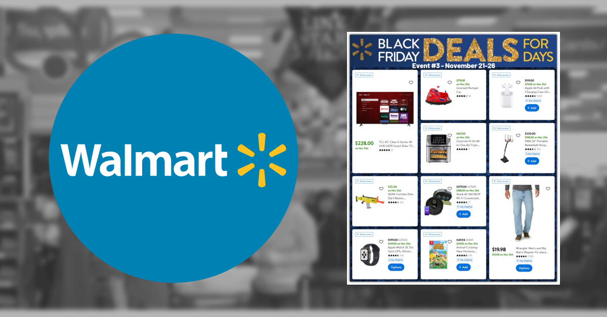 Walmart Black Friday Ad Scan for 2021 Black Friday GottaDEAL