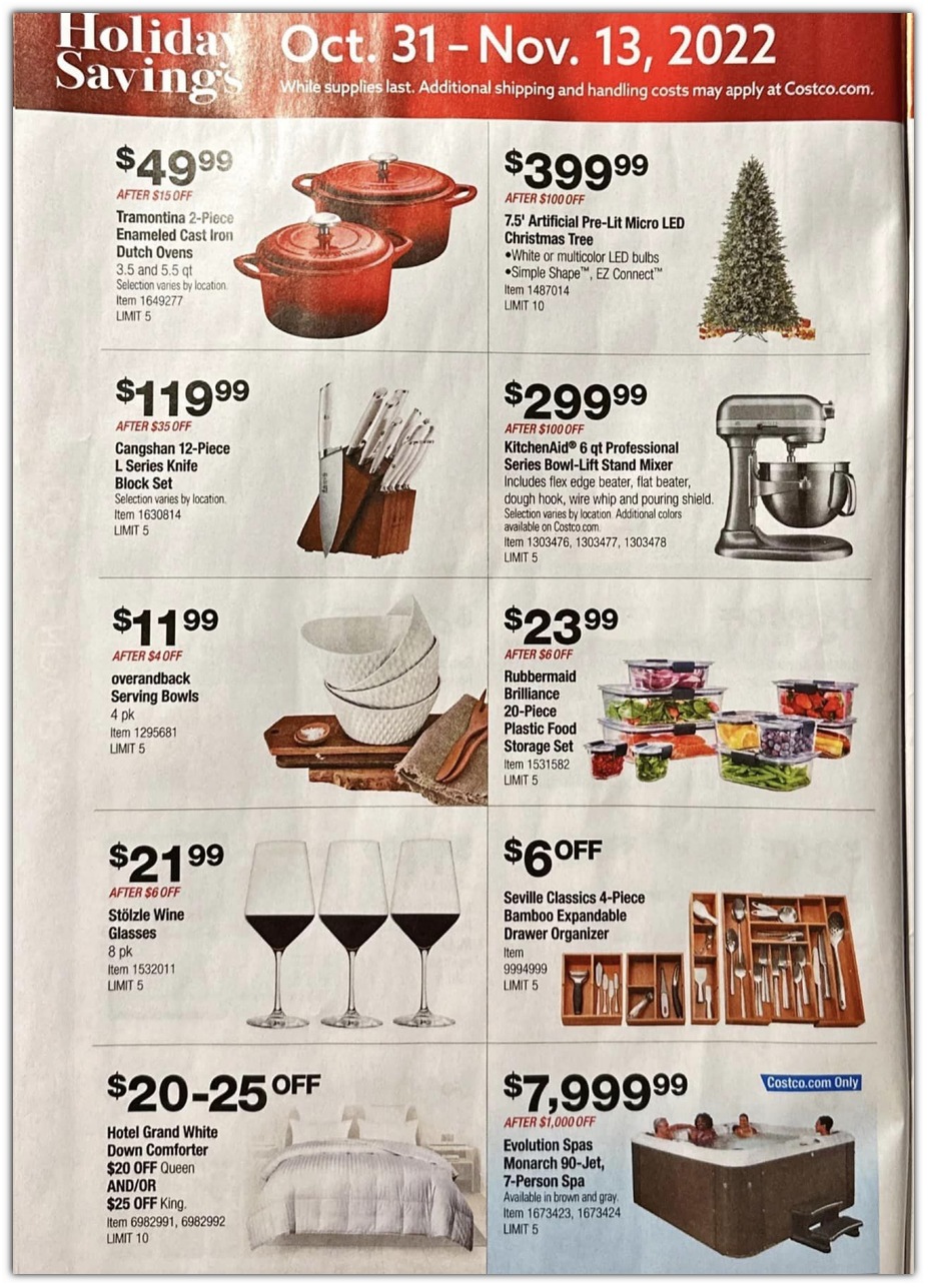Costco Black Friday Ad Scan for 2022 Black Friday GottaDEAL