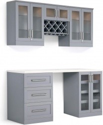 Newage Shaker Style Bar Cabinets 6 Piece Set 3 Colors 1 109 00 Delivered Sam S Club Gottadeal