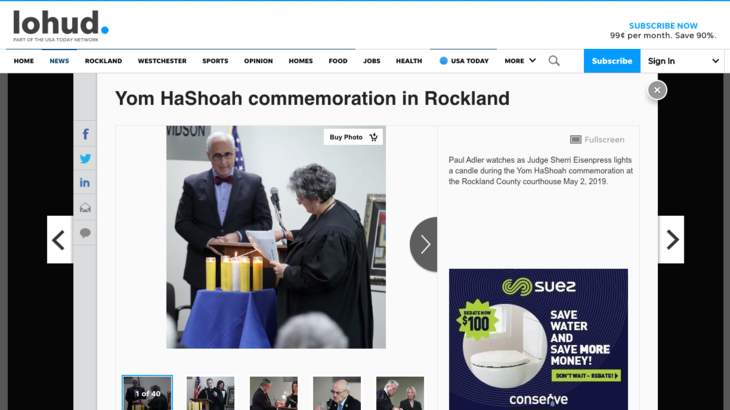 Lohud.com - Pictures from "Yom HaShoah commemoration in Rockland"