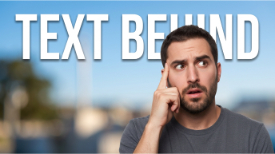 Text Behind