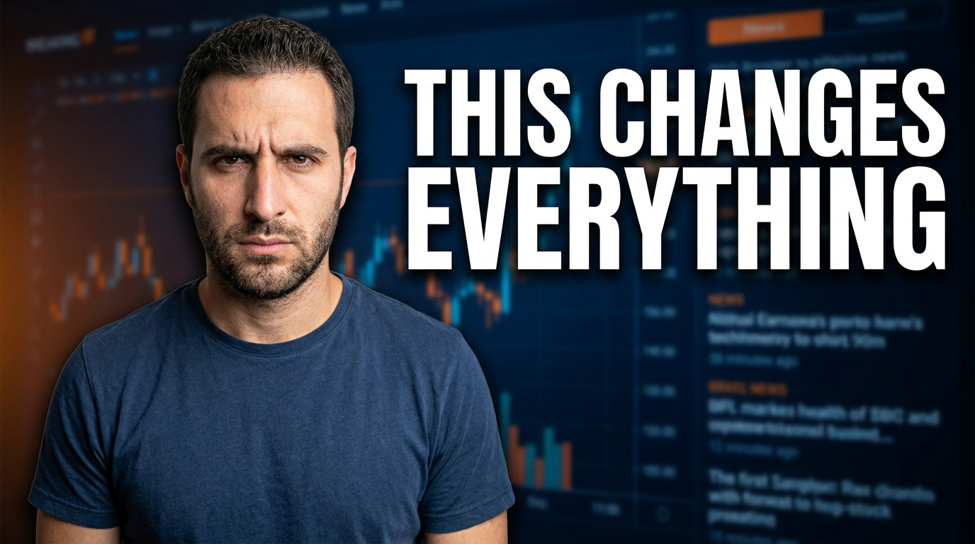 Creator reacting to a highlighted claim on a large screen with an urgent commentary mood