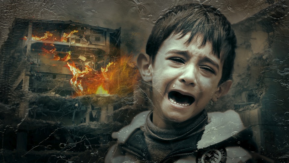 War Child Suffering Destruction Loss Victims