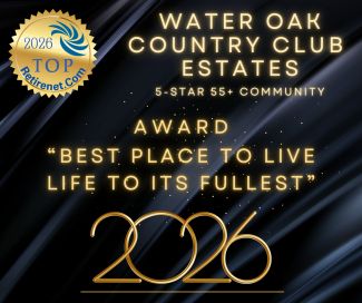 Water Oak Country Club Estates Wins Retirenet’s 2026 Best Place To Live Life at Its Fullest Award
