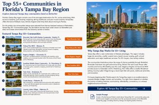 Top 55+ Communities in Florida’s Tampa Bay Region