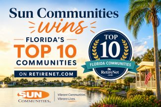 RetireNet.com Announces 2026 Top 10 Florida Multi-Community Award — Sun Communities