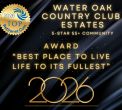 Water Oak Country Club Estates Wins Retirenet’s 2026 Best Place To Live Life at Its Fullest Award