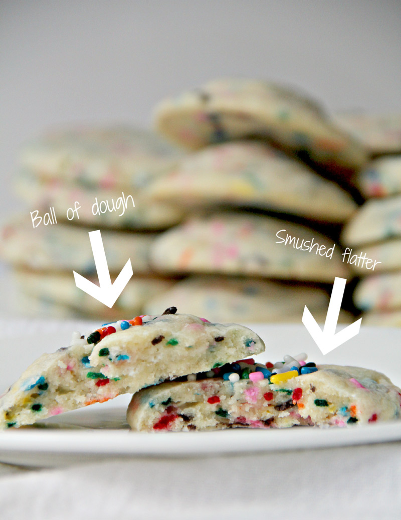 Funfetti Cookies without chilling