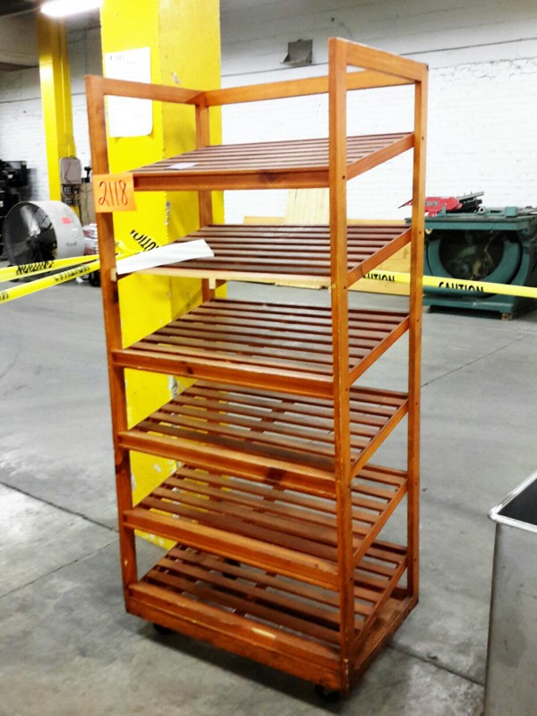 iBid Lot 2118 Wood Bread Rack