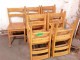 Lot # 5730 - Wood Chairs (9 each)
