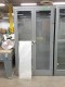 Lot # 6077 - Metal Cabinet w/Glass Doors & Plexi