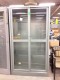 Lot # 6078 - Metal Cabinet w/Glass Sliding Doors