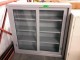 Lot # 6095 - Metal Bookcase w/Sliding Glass Doors