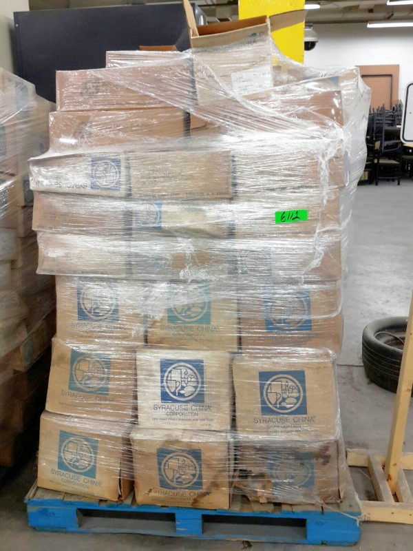 iBid Lot 6112 1 each Pallet of Miscellaneous Syracuse China
