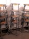 Lot # 6215 - Metal Shop Stools (4 each)