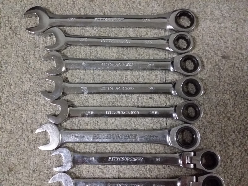 iBid Lot 8515 Pittsburgh Ratcheting Wrenches