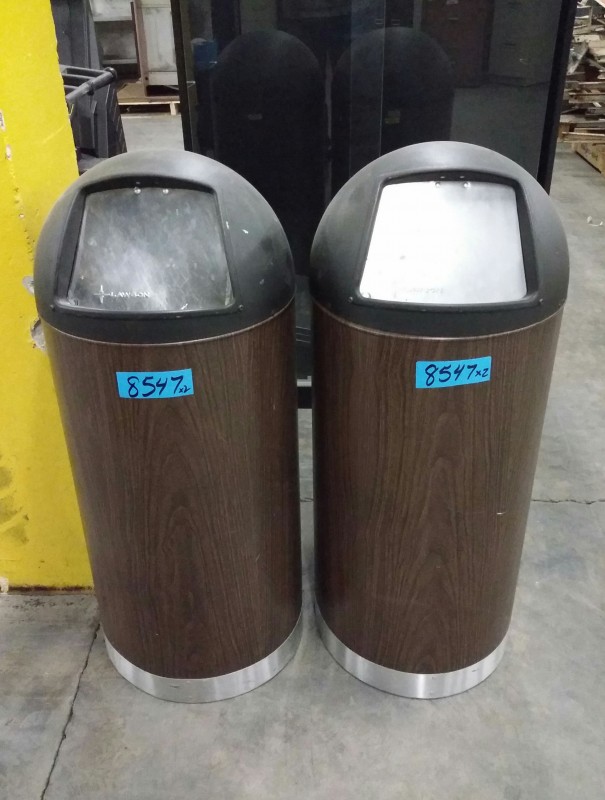 iBid Lot 8547 Lawson Dome Top Waste Cans (2 each)