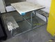 Lot # 8575 - Fiberglass Outdoor Table w/Bench Seats