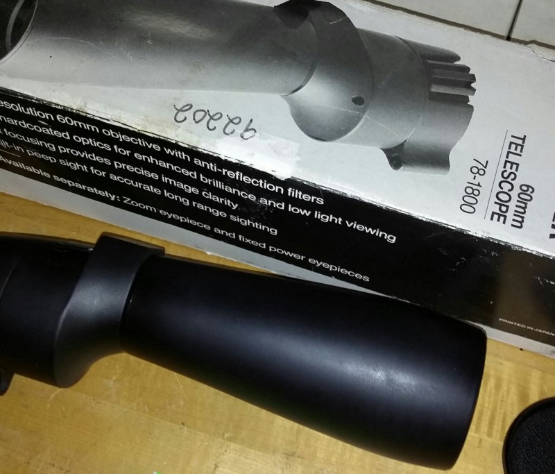 iBid Lot 2520 Bushnell Spacemaster Telescope (lens needs repair)