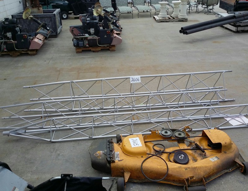 iBid Lot 2606 Aluminum Antenna Tower (3 each 10ft. sections)