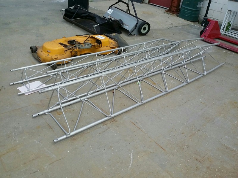 iBid Lot 2606 Aluminum Antenna Tower (3 each 10ft. sections)