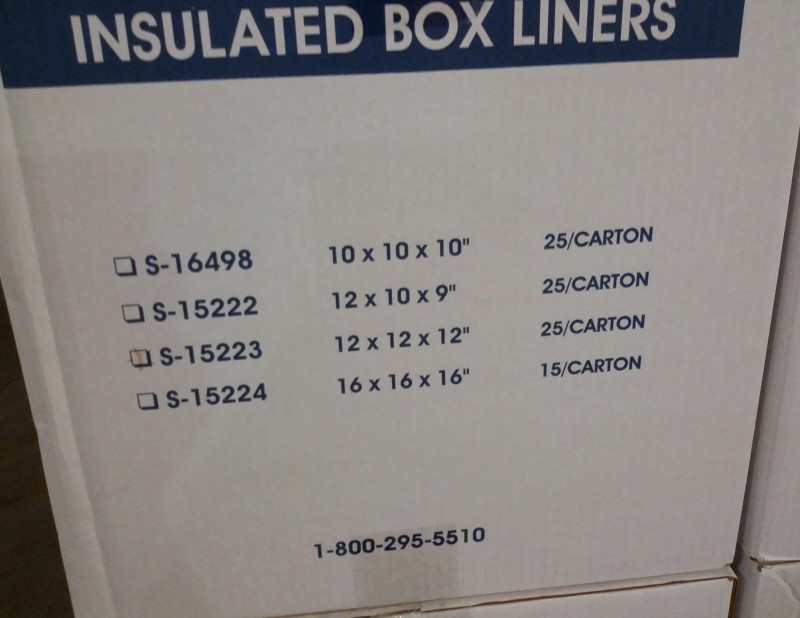 iBid Lot 5080 Uline Insulated Box Liners (13 cases)