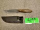 Lot # 6198 - Damascus Fixed Blade Knife w/Sheath
