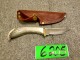 Lot # 6205 - Silver Stag Fixed Blade Knife w/Sheath