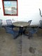 Lot # 9438 - Outdoor Table w/Attached Chairs