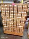 Lot #2128 Index Card Cabinet