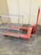 Lot # 5536 MANUAL PALLET JACK & METAL RACK