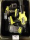 LOT # 797 TSA RYOBI CORDLESS TOOLS - BLOWER, DRILL, 