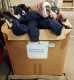 LOT # 114 TSA BOX OF CLOTHING, BLANKETS, MISC ETC